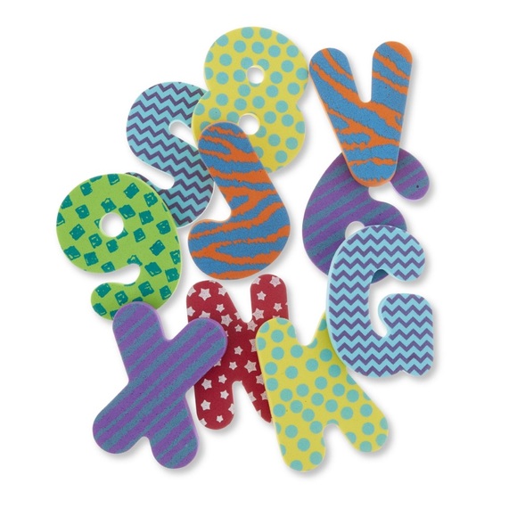 Crayola Mix and Match Bath Foam Letters and Numbers, 36 Pieces - Picture 3 of 6